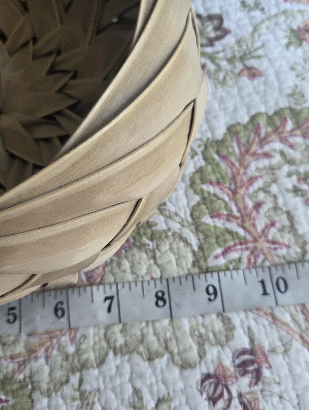 Handwoven Natural Palm Frond Decorative Basket - Natural